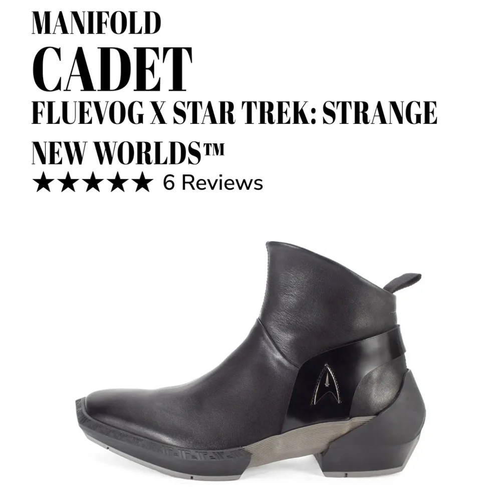 Fluevog x Star Trek: Strange New Worlds™ Cadet boots 6.5 - Picture 1 of 7
